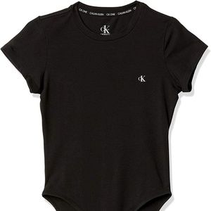 CK Black Short Sleeve Body Suit